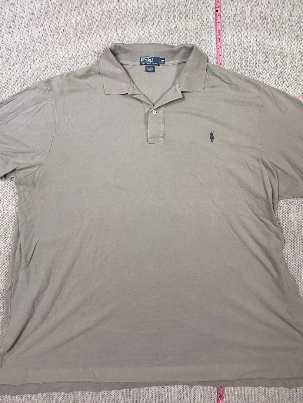Polo Ralph Lauren Men's 3XB Big Cotton Polo Shirt Gray